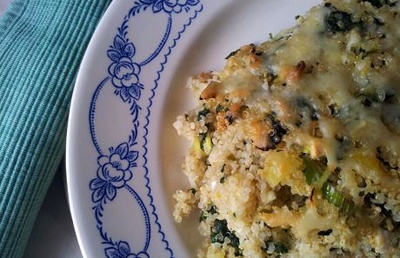 Quinoa-Spinat-Auflauf